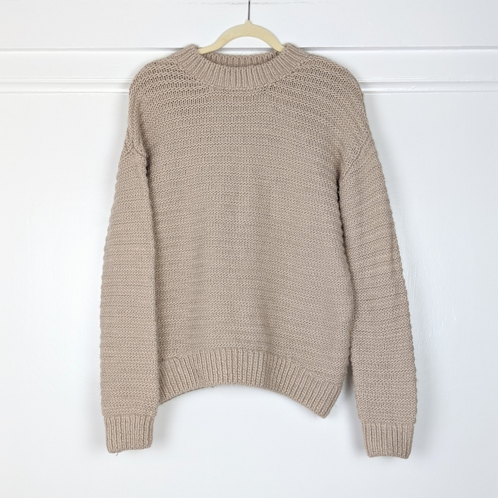 H&M Chunky Knit Oversized Crew Neck Sweater